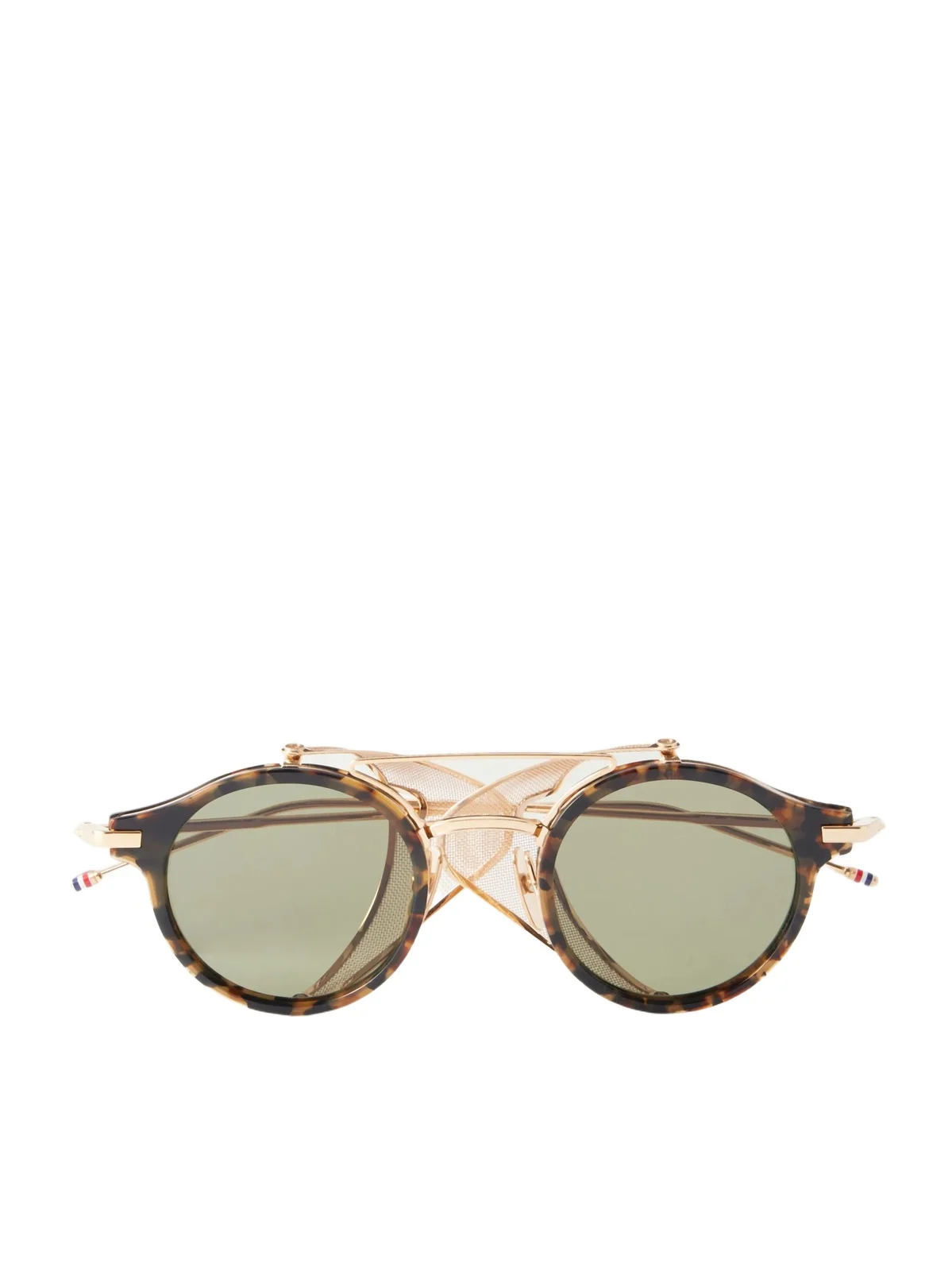 Thom Browne Round-Frame Gold-Tone Titanium and Tortoiseshell Acetate Sunglasses - Men