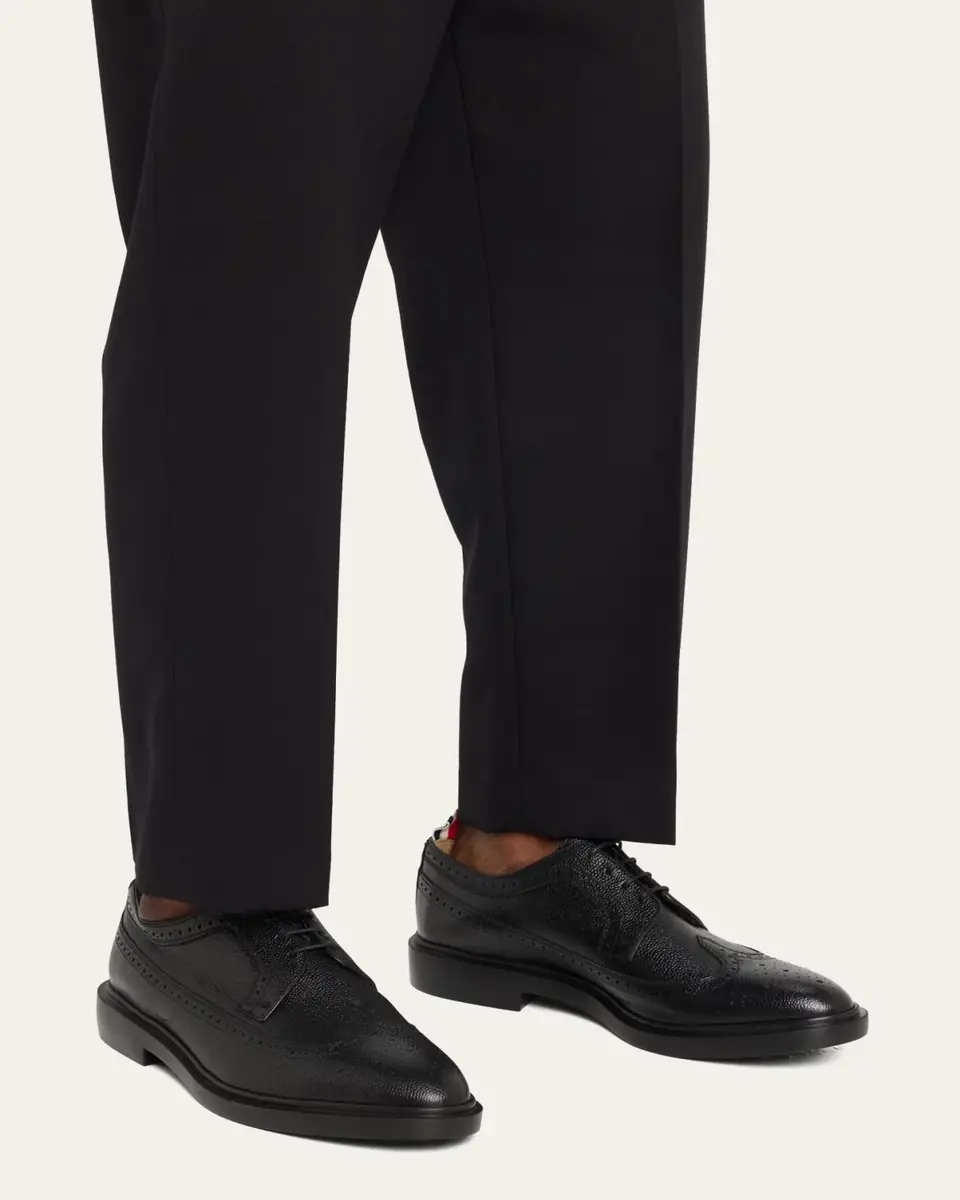 Thom Browne Men's Classic Long Wing Brogue Shoes | Thumbnail 2