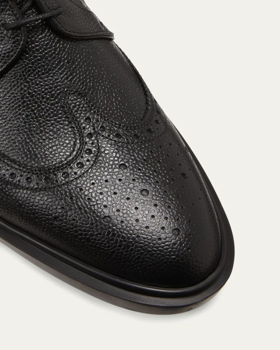 Thom Browne Men's Classic Long Wing Brogue Shoes | Thumbnail 5