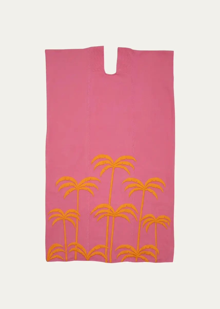 Pippa Holt Three Panel Embroidered Palm Tree Midi Kaftan | Thumbnail 5 Pippa Holt Three Panel Embroidered Palm Tree Midi Kaftan | Thumbnail 5