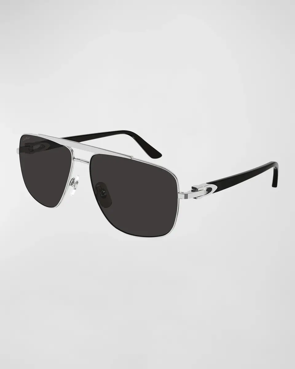 Cartier Men's C-Logo Aviator Sunglasses | Thumbnail 3 Cartier Men's C-Logo Aviator Sunglasses | Thumbnail 3
