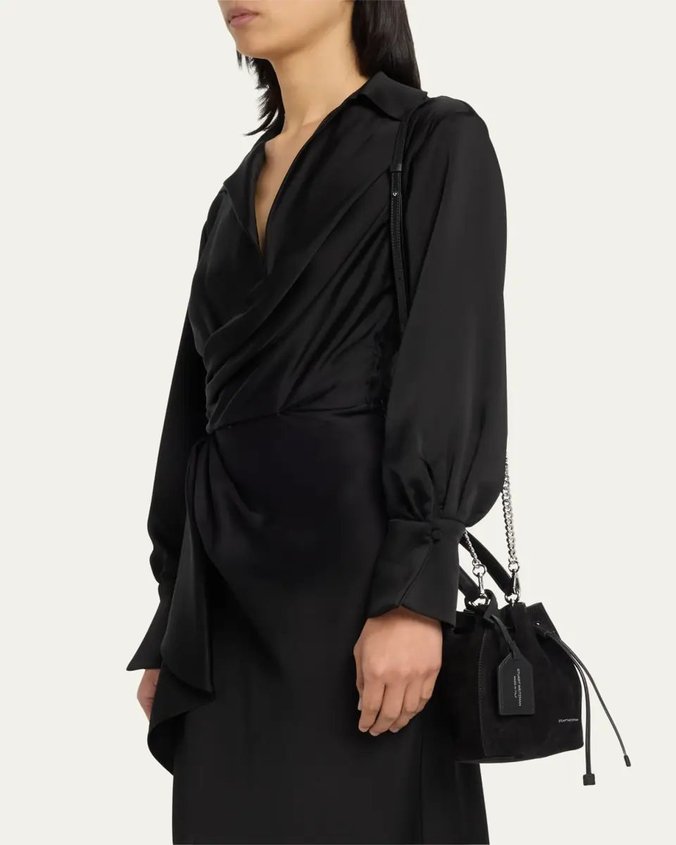 Stuart Weitzman Rae Mini Suede Bucket Bag | Thumbnail 2 Stuart Weitzman Rae Mini Suede Bucket Bag | Thumbnail 2
