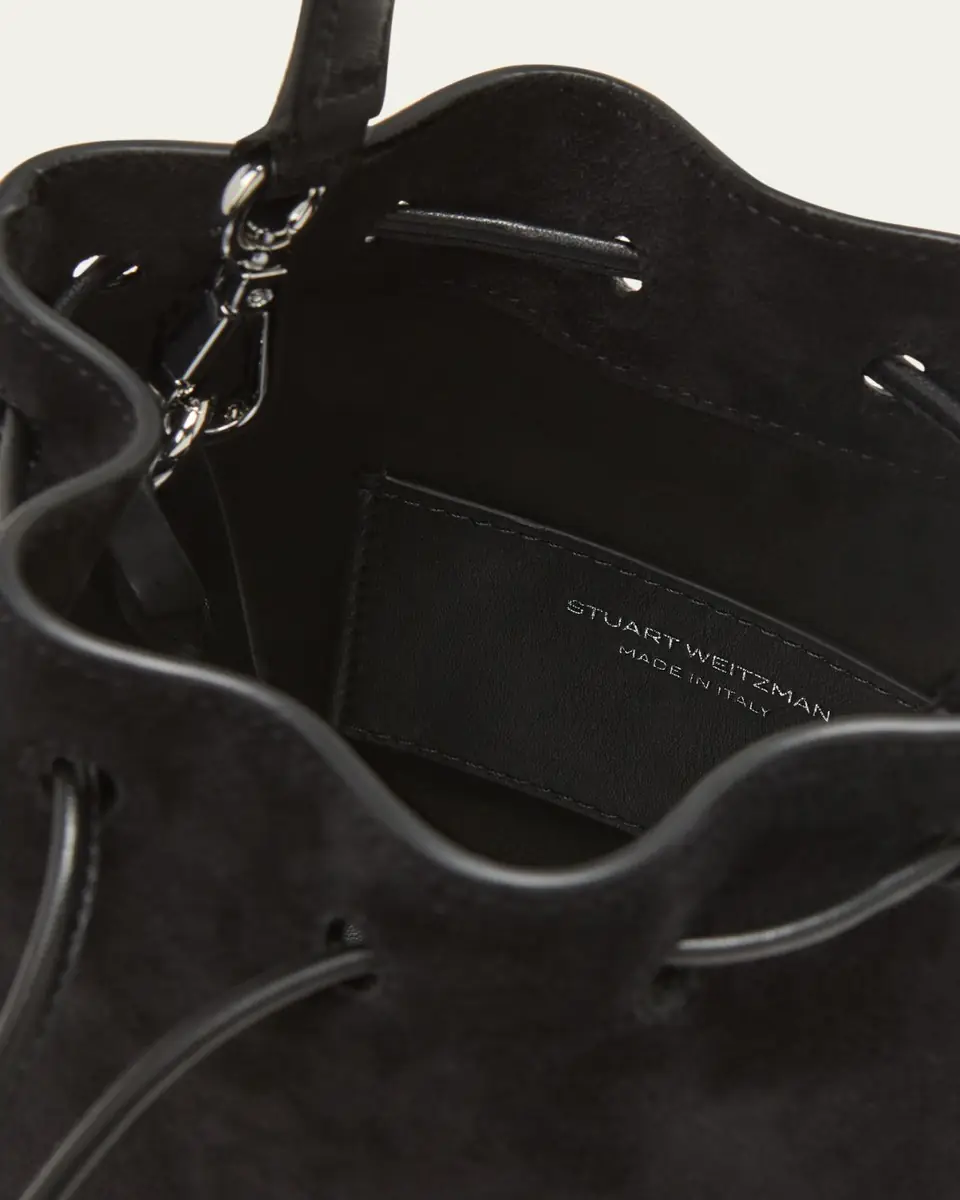 Stuart Weitzman Rae Mini Suede Bucket Bag | Thumbnail 4 Stuart Weitzman Rae Mini Suede Bucket Bag | Thumbnail 4