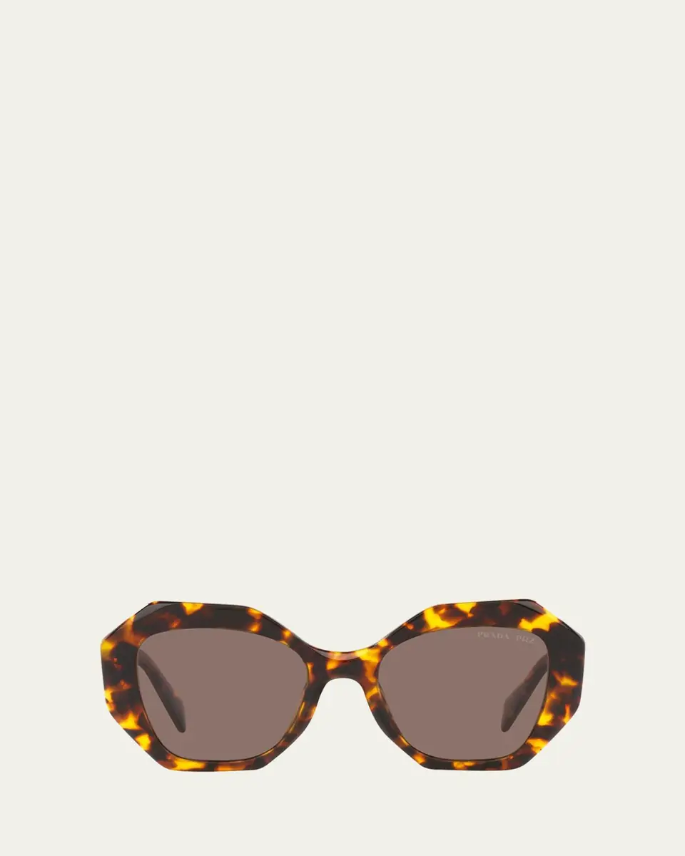 Prada Tortoiseshell Geometric Acetate Cat-Eye Sunglasses | Thumbnail 2 Prada Tortoiseshell Geometric Acetate Cat-Eye Sunglasses | Thumbnail 2