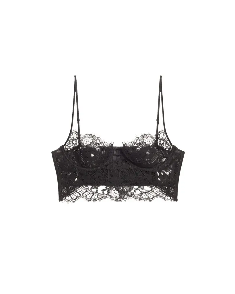 Kiki De Montparnasse Camille Scalloped Lace Longline Bra | Image 1 Kiki De Montparnasse Camille Scalloped Lace Longline Bra | Image 1