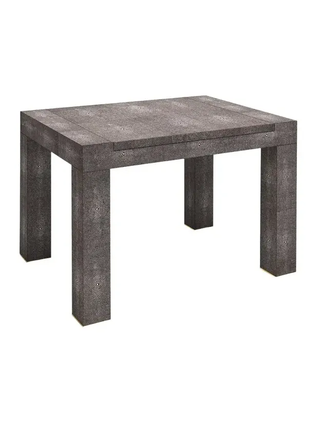 AERIN Faux Shagreen Chess Side Table