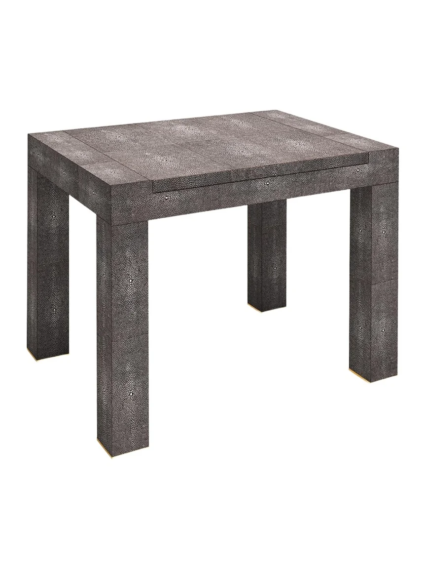 AERIN Faux Shagreen Chess Side Table