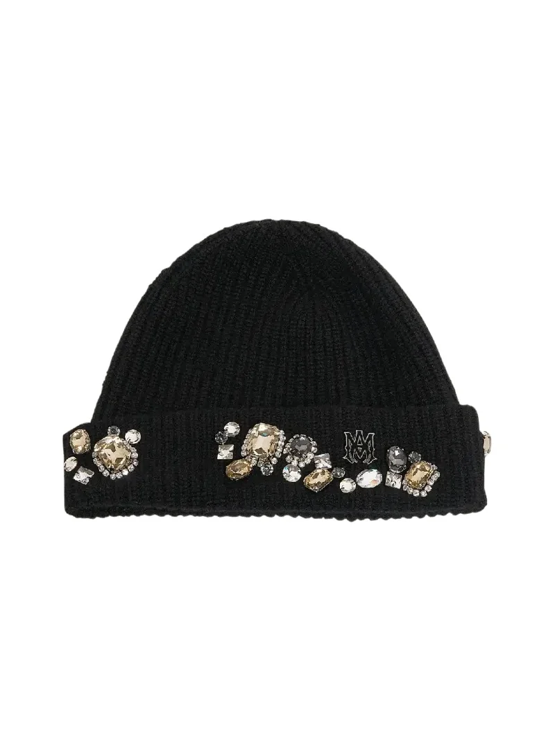 AMIRI Men's Chunky Crystal Beanie Hat