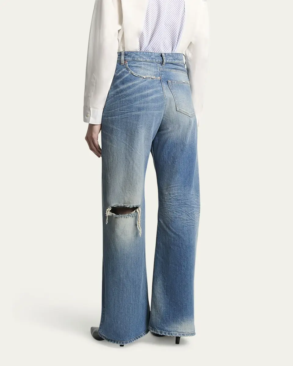 MM6 Maison Margiela Deconstructed 5-Pocket Jeans | Thumbnail 3