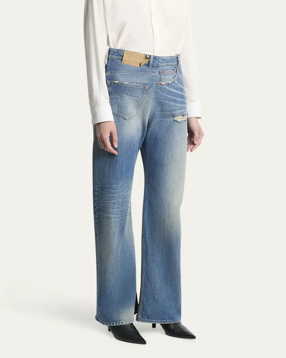 MM6 Maison Margiela Deconstructed 5-Pocket Jeans | Thumbnail 4