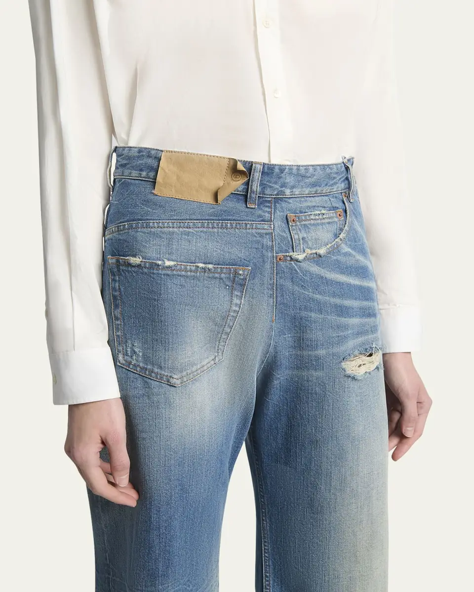 MM6 Maison Margiela Deconstructed 5-Pocket Jeans | Thumbnail 5