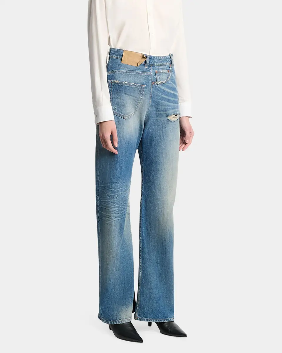MM6 Maison Margiela Deconstructed 5-Pocket Jeans | Thumbnail 8