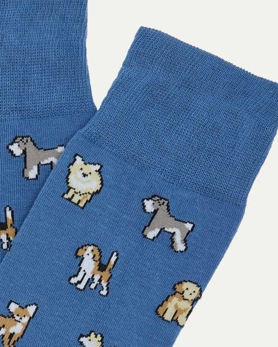 Paul Smith Men's Kyoto Dogs Crew Socks | Thumbnail 2