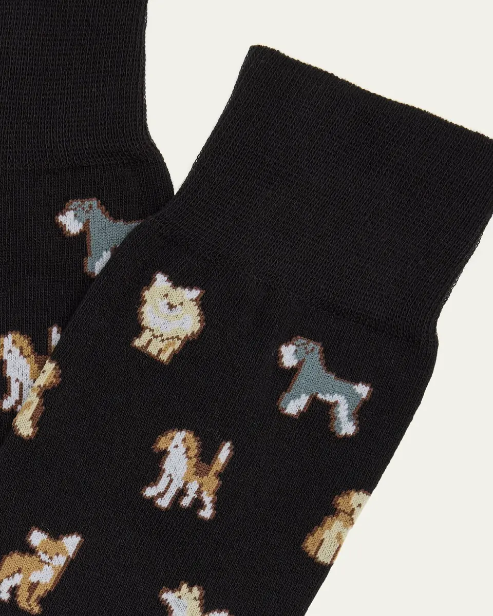 Paul Smith Men's Kyoto Dogs Crew Socks | Thumbnail 4