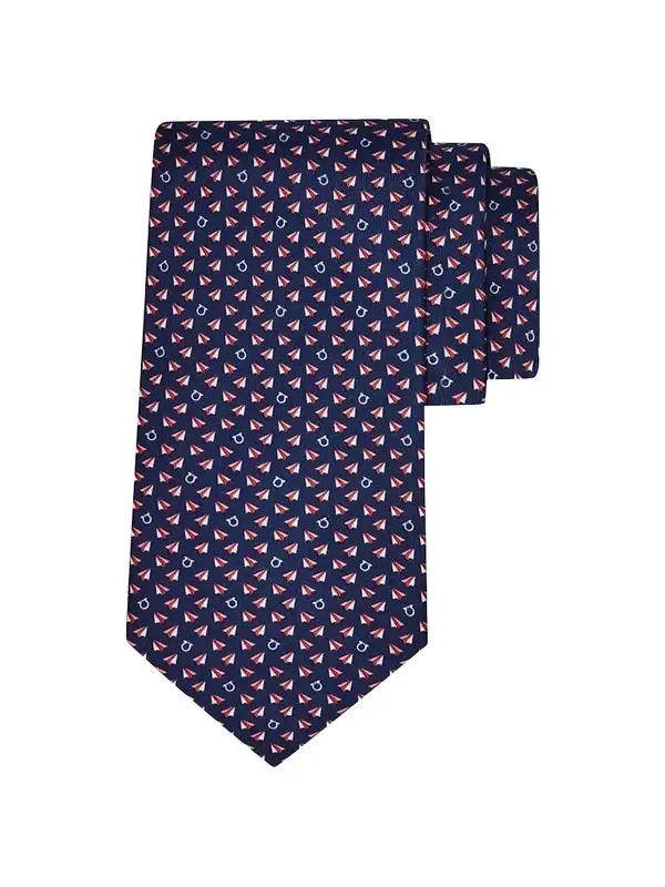 Men's Mail Print Silk Tie