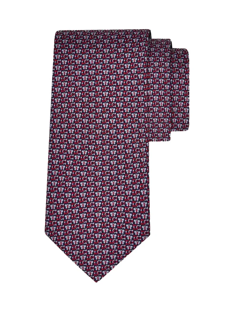 Ferragamo Men's Butterfly Gancini Silk Tie
