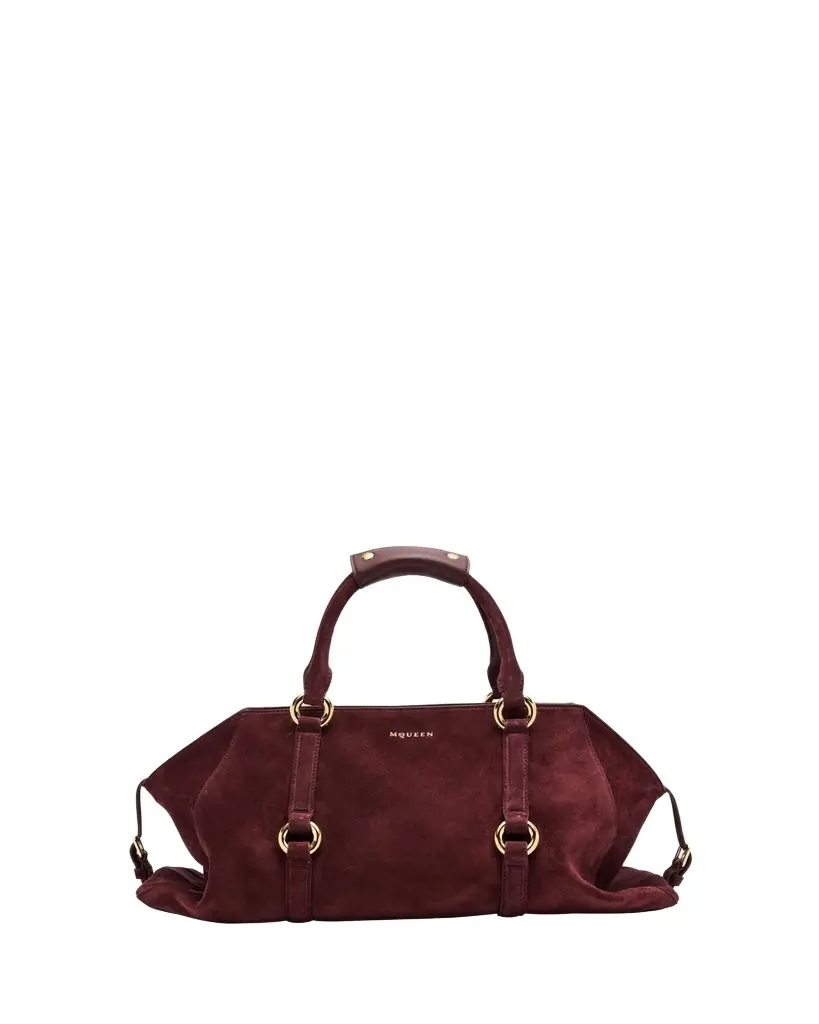 Farringdon Medium Suede Top-Handle Bag Farringdon Medium Suede Top-Handle Bag