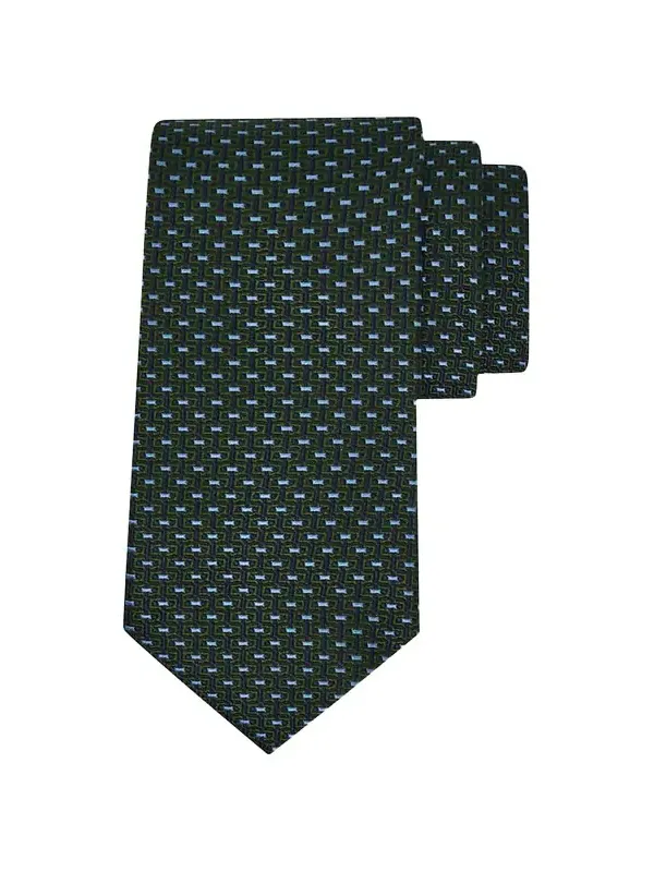 Men's Woven Geometric Jacquard Silk Tie