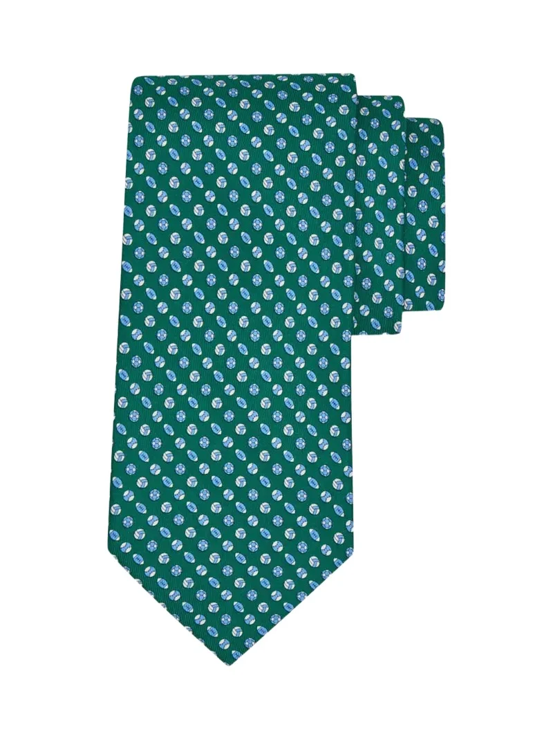 Men's Sports Ball Print Silk Tie