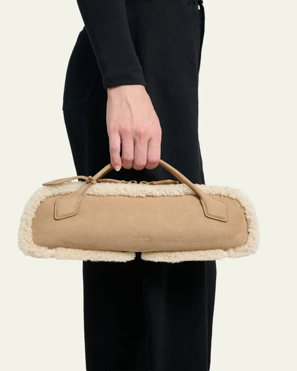 Alaïa Le Teckel Shearling Clutch Bag | Thumbnail 2 Alaïa Le Teckel Shearling Clutch Bag | Thumbnail 2