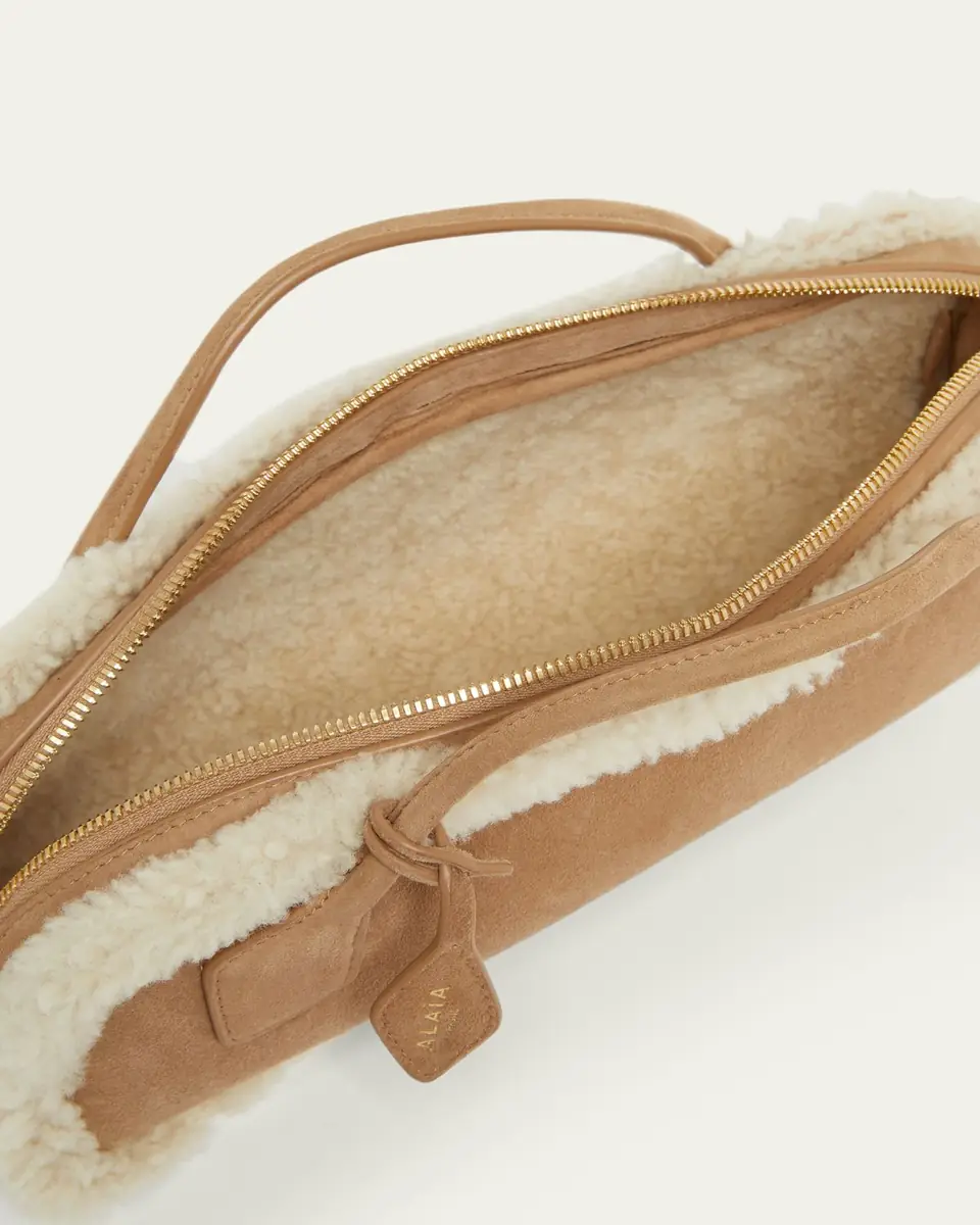Alaïa Le Teckel Shearling Clutch Bag | Thumbnail 4 Alaïa Le Teckel Shearling Clutch Bag | Thumbnail 4