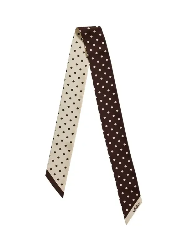 Reversible Silk Twill Skinny Scarf Reversible Silk Twill Skinny Scarf