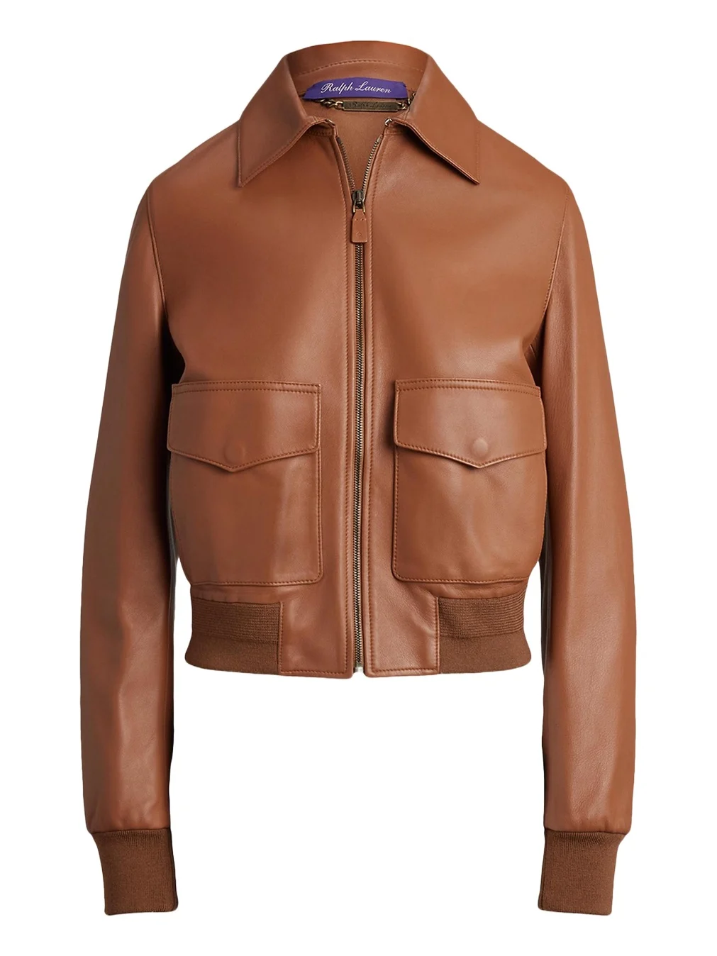 Ralph Lauren Collection Sullivan Leather Bomber Jacket