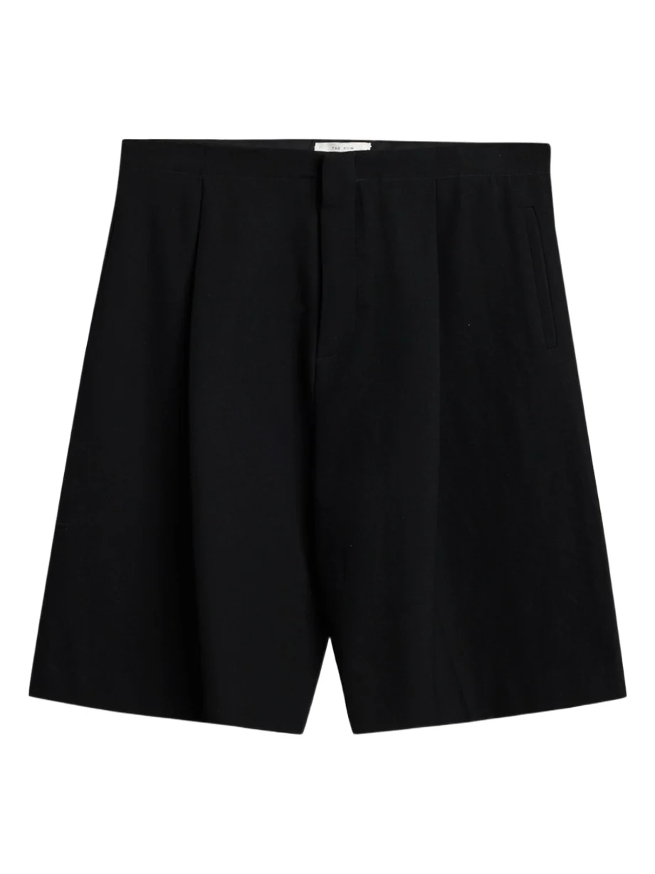 Men's Sayed Pleated Wool Gabardine Shorts Men's Sayed Pleated Wool Gabardine Shorts