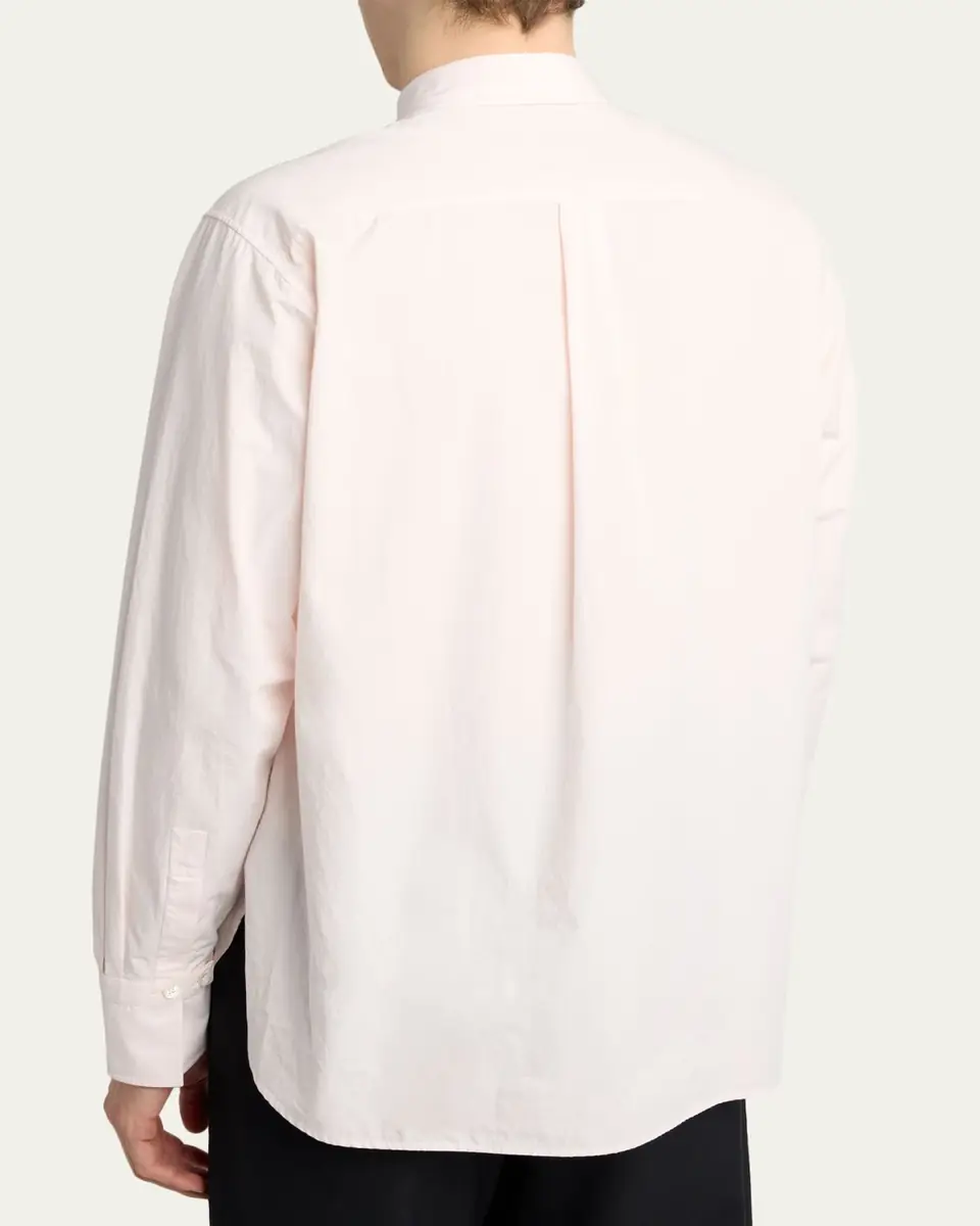The Row Men's Marek Cotton Poplin Button-Down Shirt | Thumbnail 3 The Row Men's Marek Cotton Poplin Button-Down Shirt | Thumbnail 3