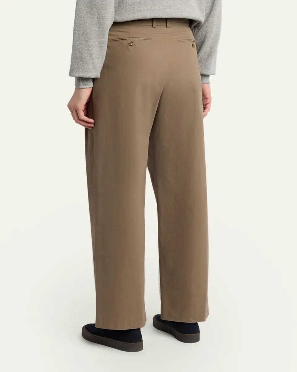 The Row Men's Tibor Cotton-Cashmere Gabardine Pants | Thumbnail 3