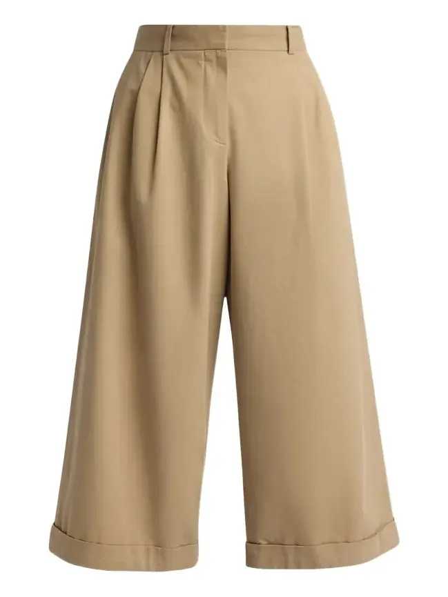 Lior Cotton & Cashmere Wide-Leg Pants