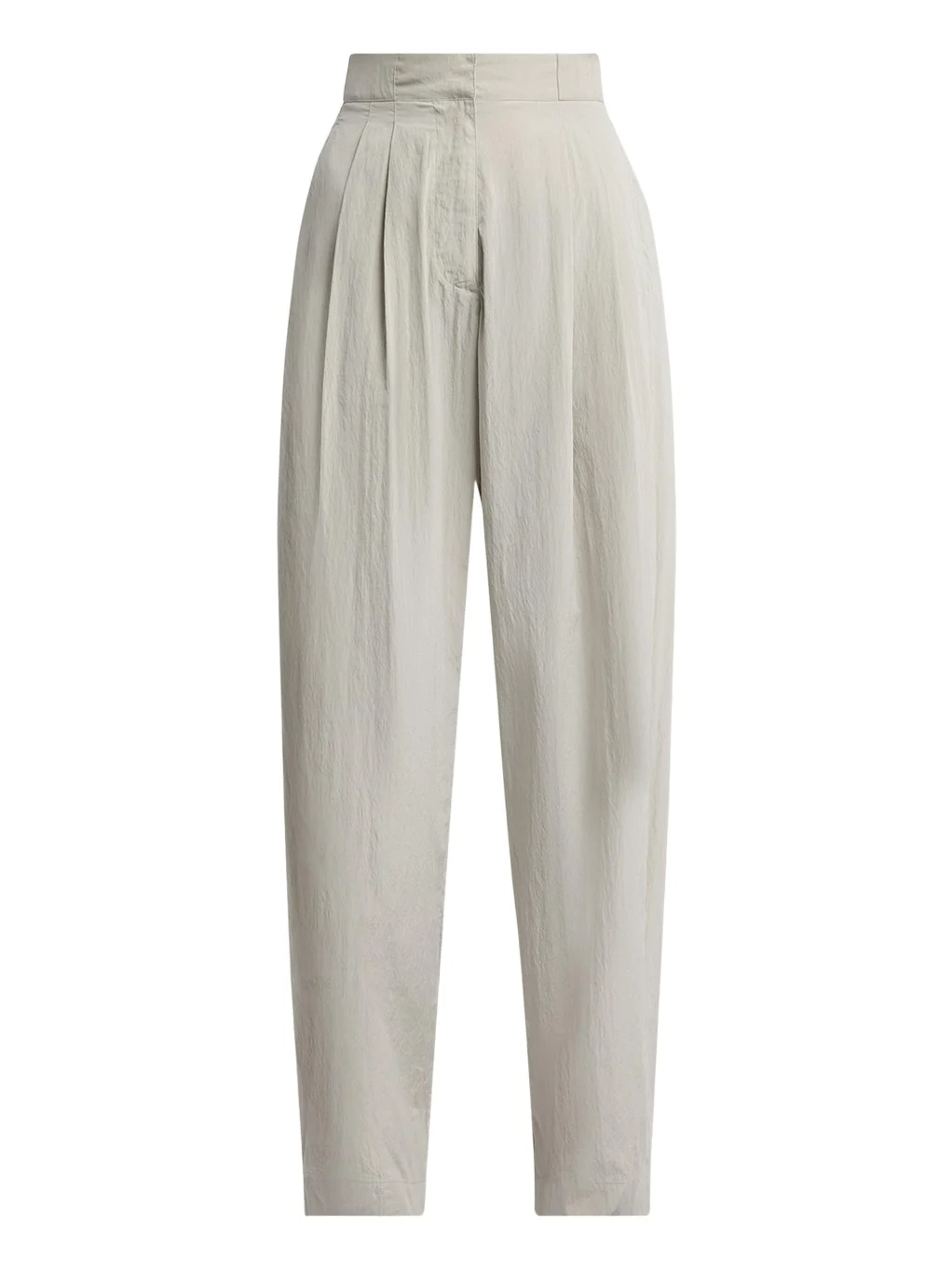 The Row Iven Low-Rise Crinkled Barrel-Leg Pants