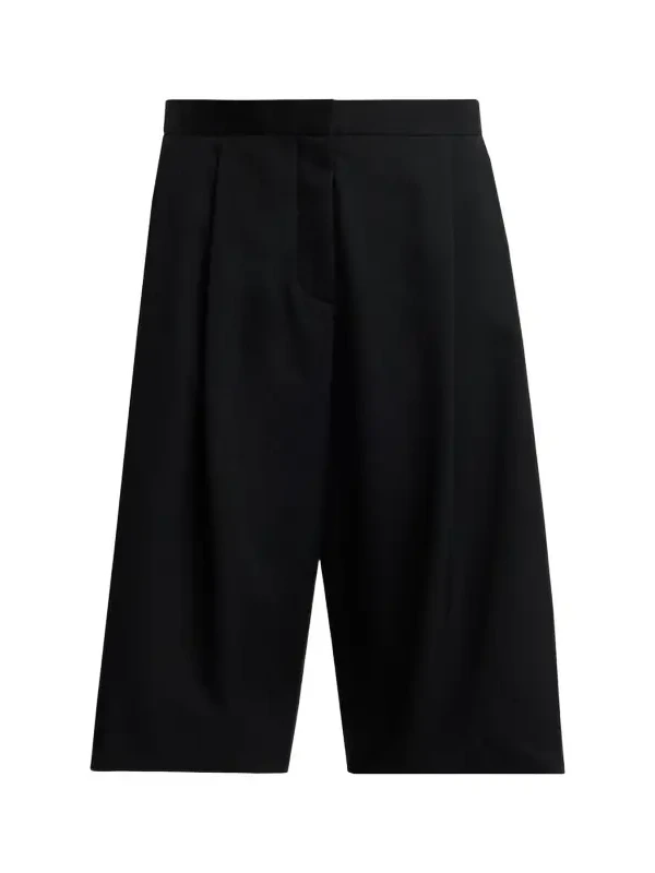 Kalyan Wide-Leg Wool Gabardine Shorts Kalyan Wide-Leg Wool Gabardine Shorts