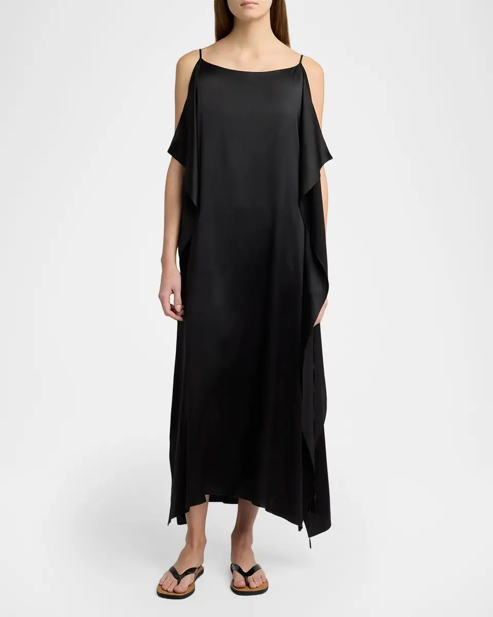 THE ROW Kylo Draped Silk Maxi Dress | Thumbnail 6 THE ROW Kylo Draped Silk Maxi Dress | Thumbnail 6