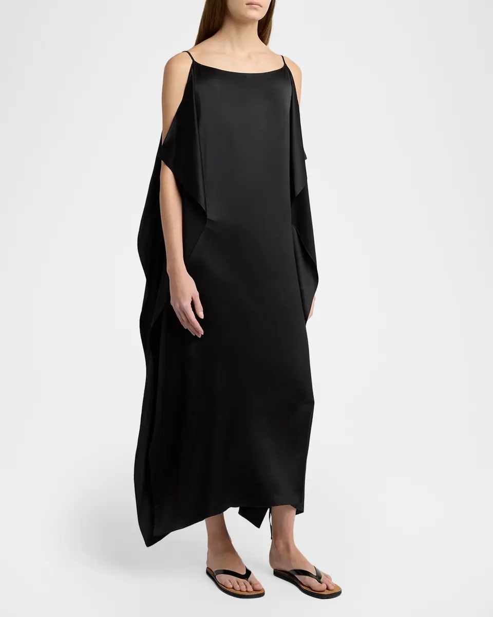 THE ROW Kylo Draped Silk Maxi Dress | Thumbnail 8 THE ROW Kylo Draped Silk Maxi Dress | Thumbnail 8