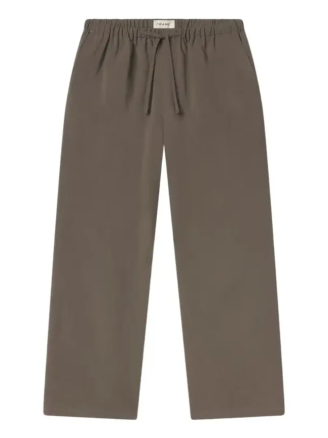 Frame Wool Wide-Leg Drawstring Pants