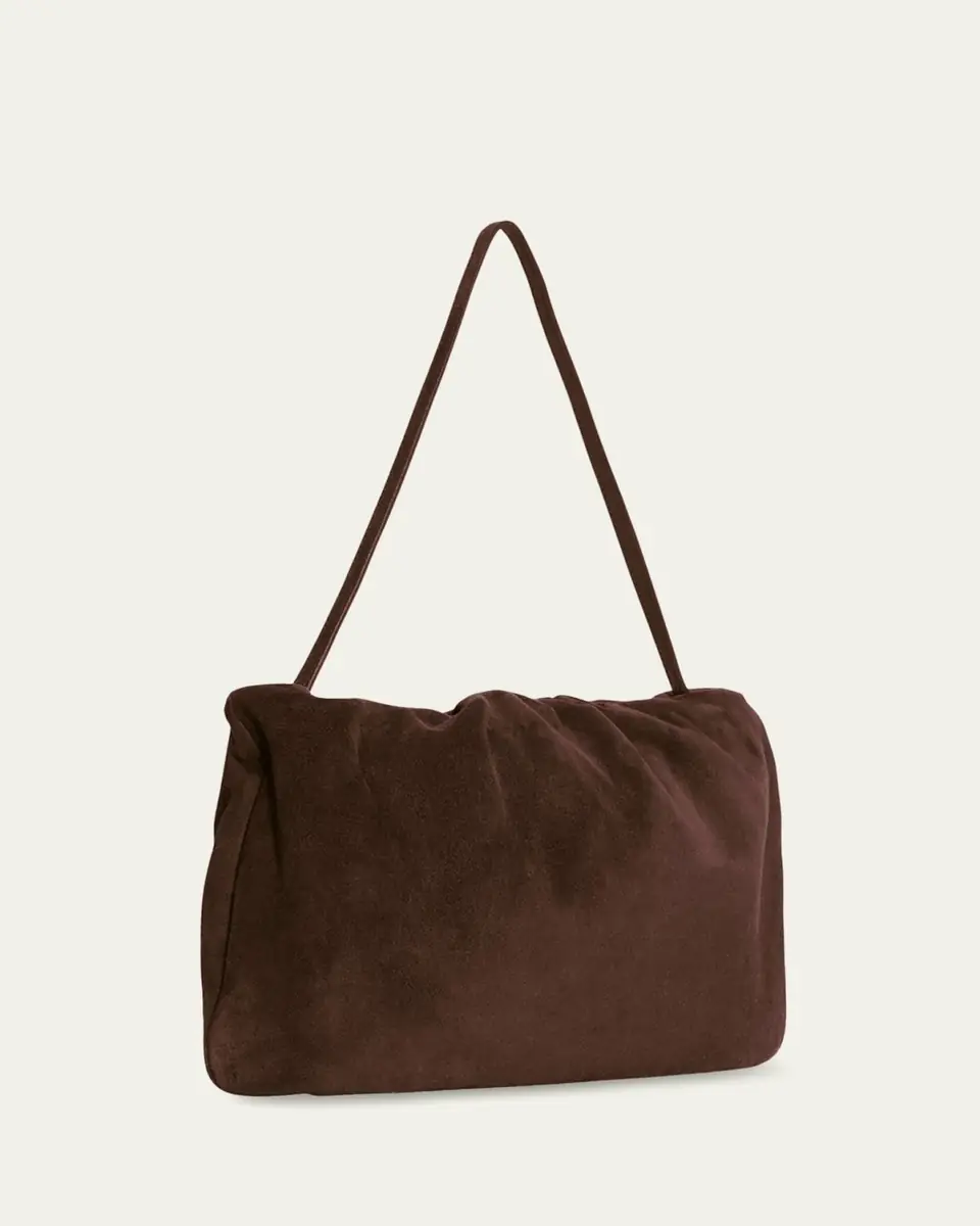 The Row Bourse XL Shoulder Bag in Suede | Thumbnail 2