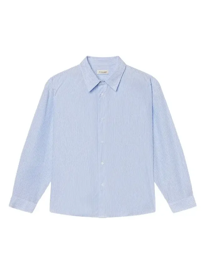 Men's Relaxed-Fit Stripe Button-Down Shirt