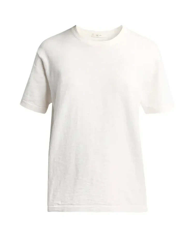 Narlan Short-Sleeve Cotton-Linen T-Shirt