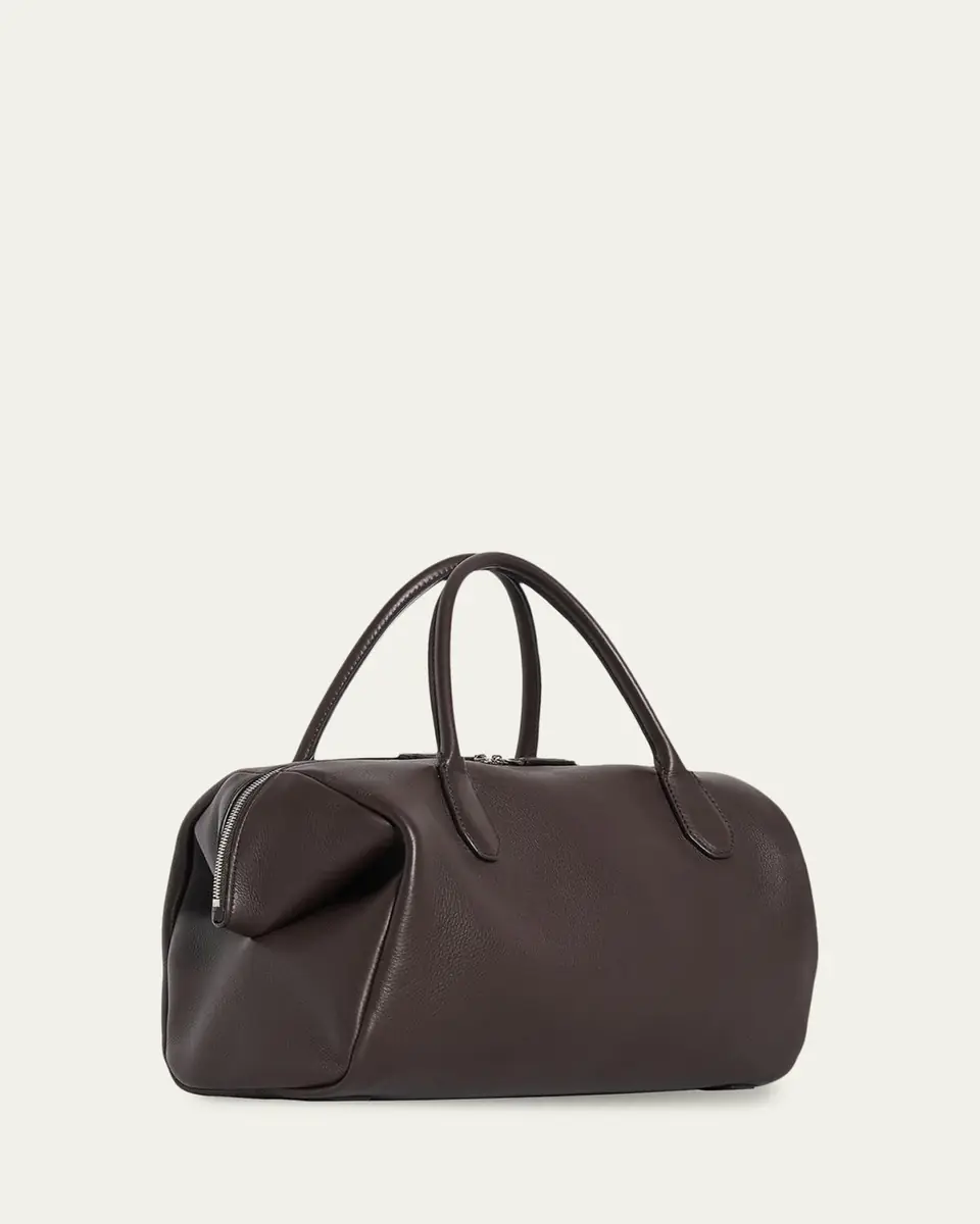 THE ROW Faye Rounded Top-Handle Bag in Leather | Thumbnail 2 THE ROW Faye Rounded Top-Handle Bag in Leather | Thumbnail 2