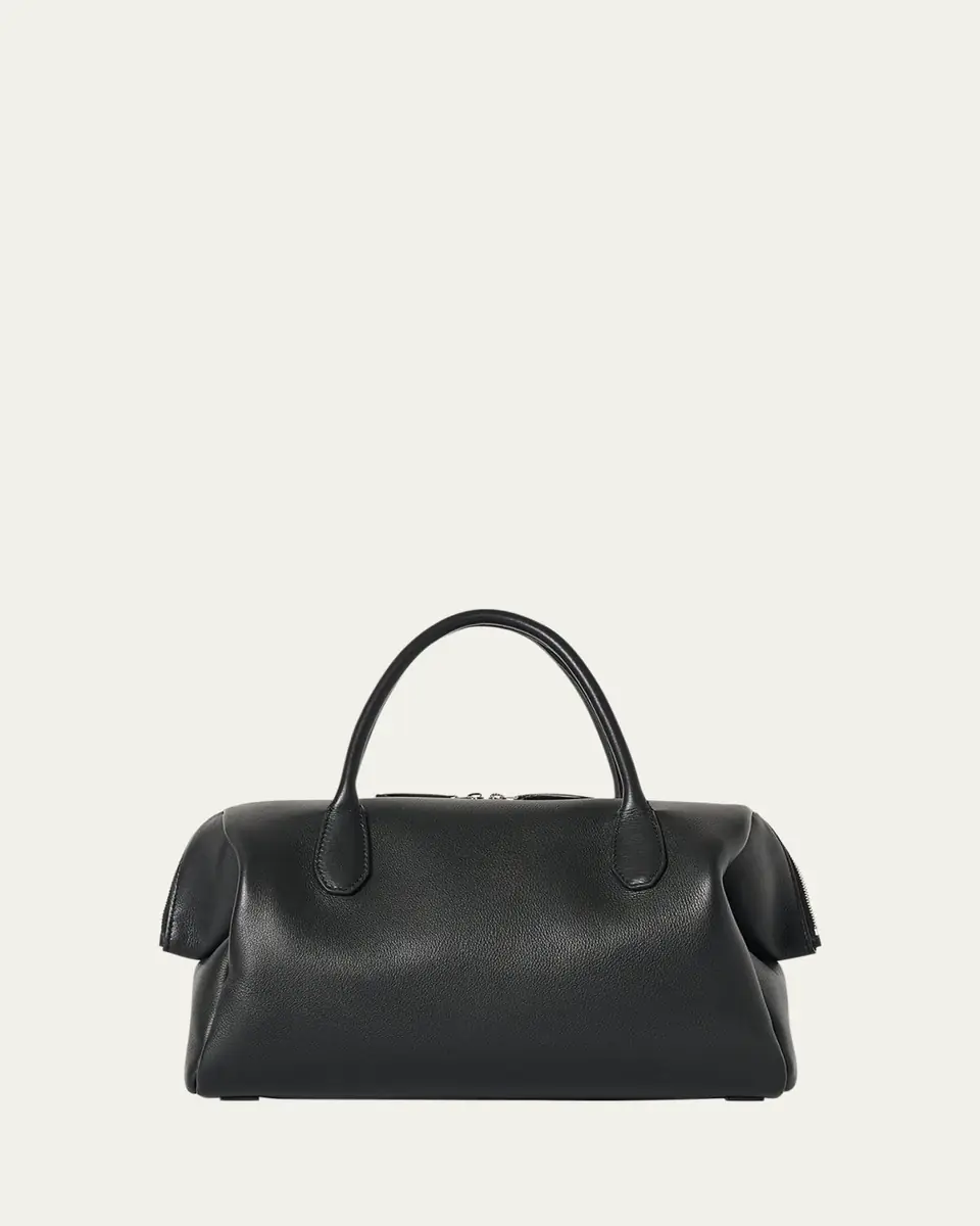THE ROW Faye Rounded Top-Handle Bag in Leather | Thumbnail 3 THE ROW Faye Rounded Top-Handle Bag in Leather | Thumbnail 3