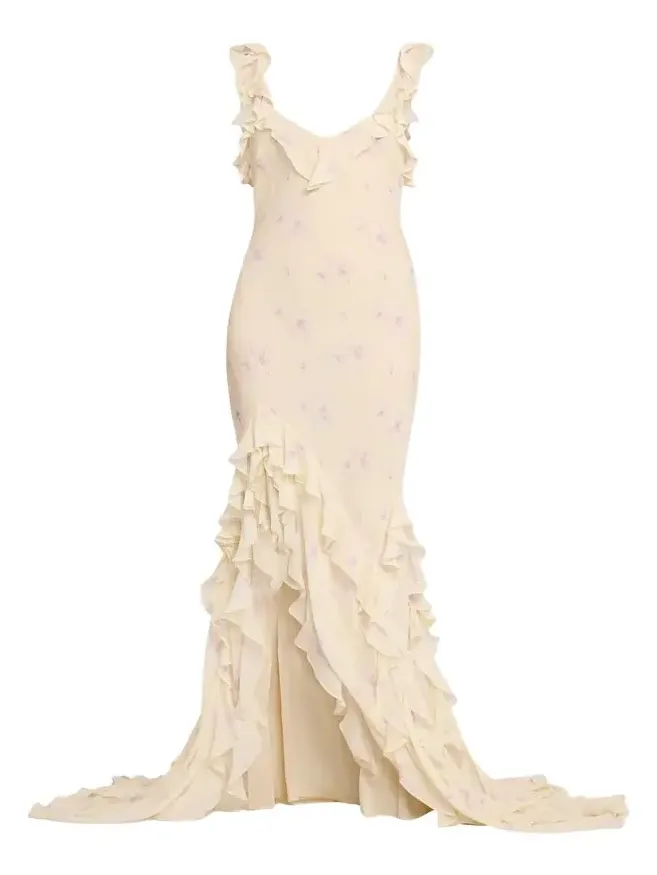 Roseline Floral Ruffle Maxi Dress Roseline Floral Ruffle Maxi Dress