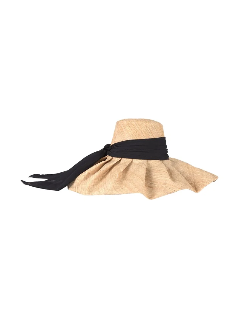 Eugenia Kim Bella Raffia Sun Hat with Chiffon Scarf