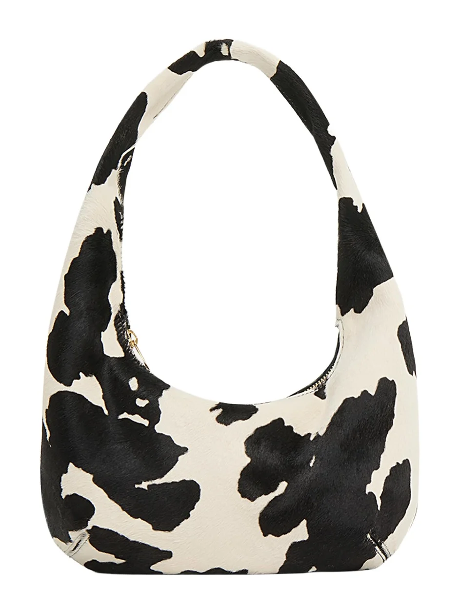 Gnocchi Mini Cow-Print Calf Hair Shoulder Bag Gnocchi Mini Cow-Print Calf Hair Shoulder Bag