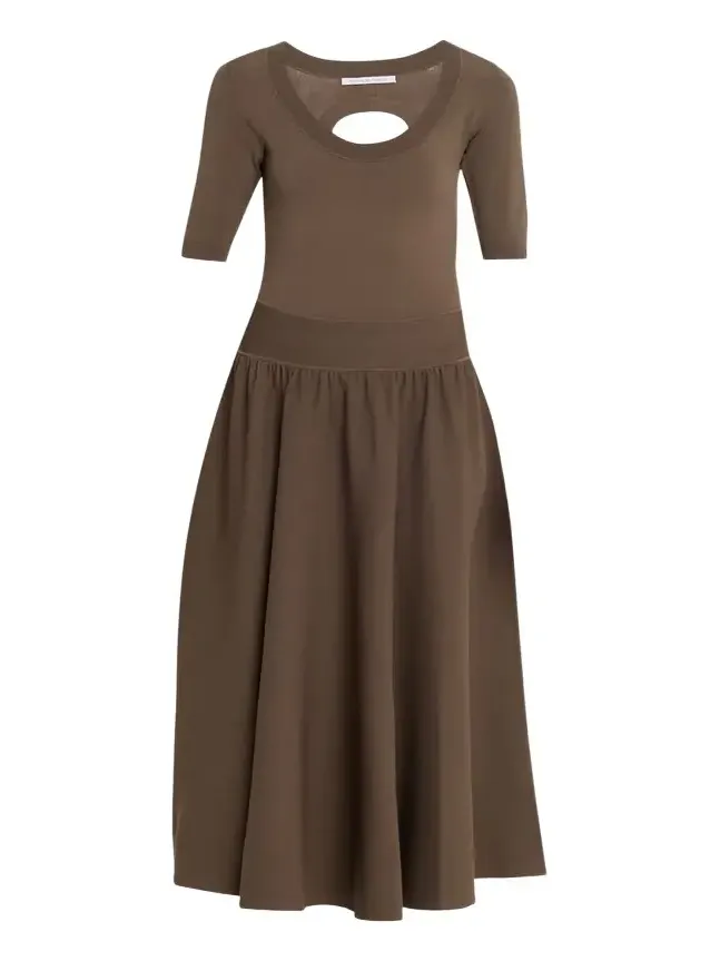 Double Keyhole Knit Midi Dress Double Keyhole Knit Midi Dress