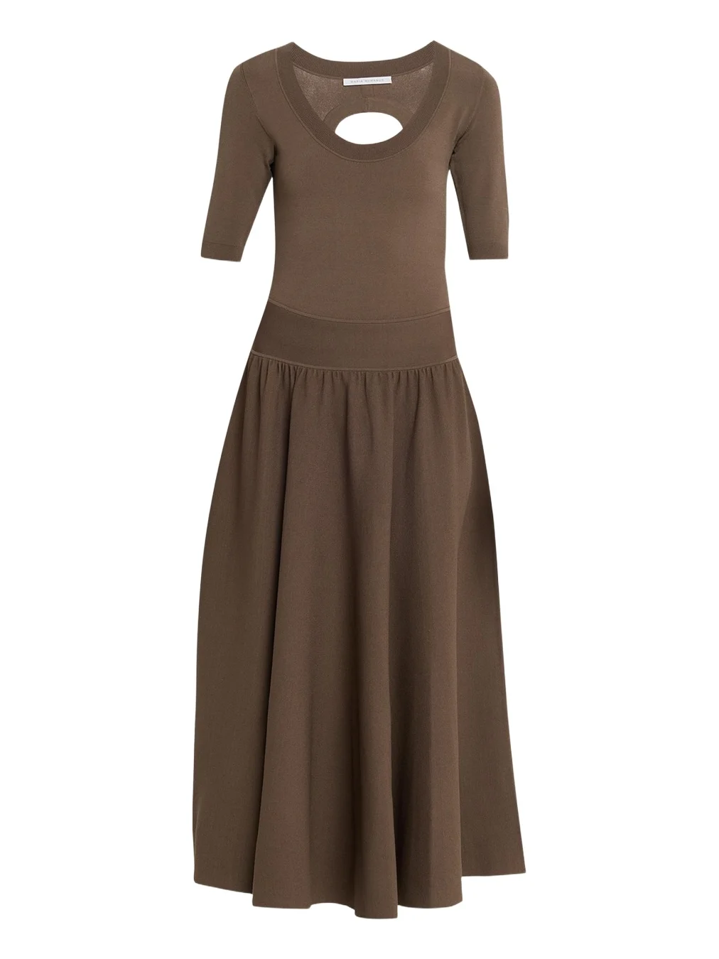 Double Keyhole Knit Midi Dress Double Keyhole Knit Midi Dress