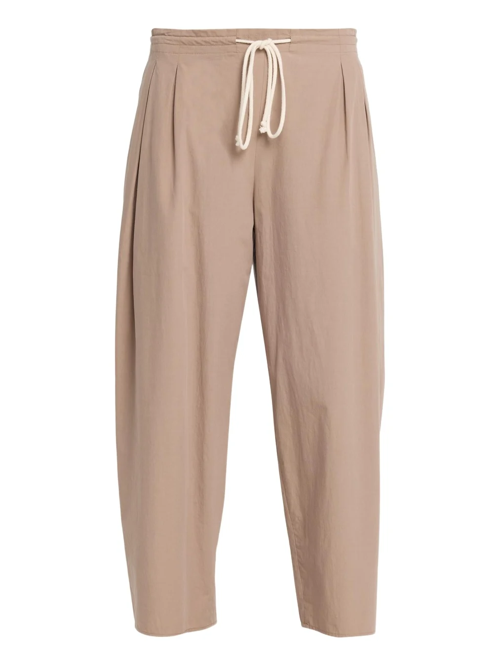 Drawstring Balloon Tapered-Leg Trousers