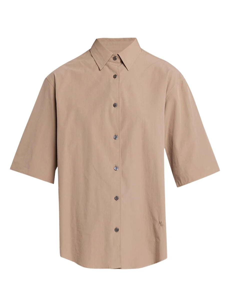 Short-Sleeve Cotton Tunic Shirt Short-Sleeve Cotton Tunic Shirt