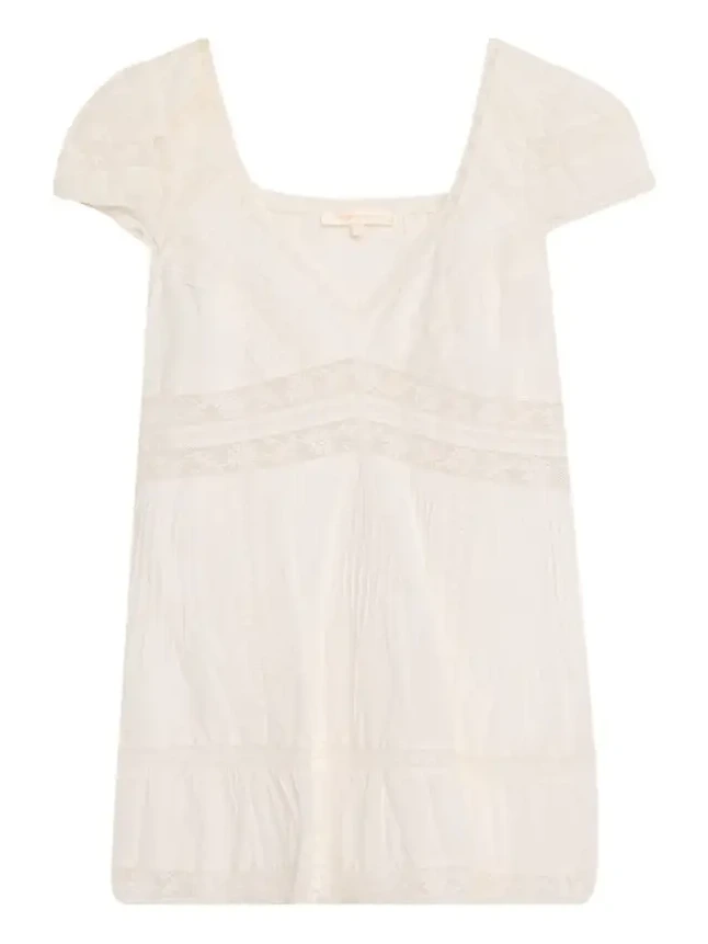 Edena Cotton Victorian Mini Dress Edena Cotton Victorian Mini Dress