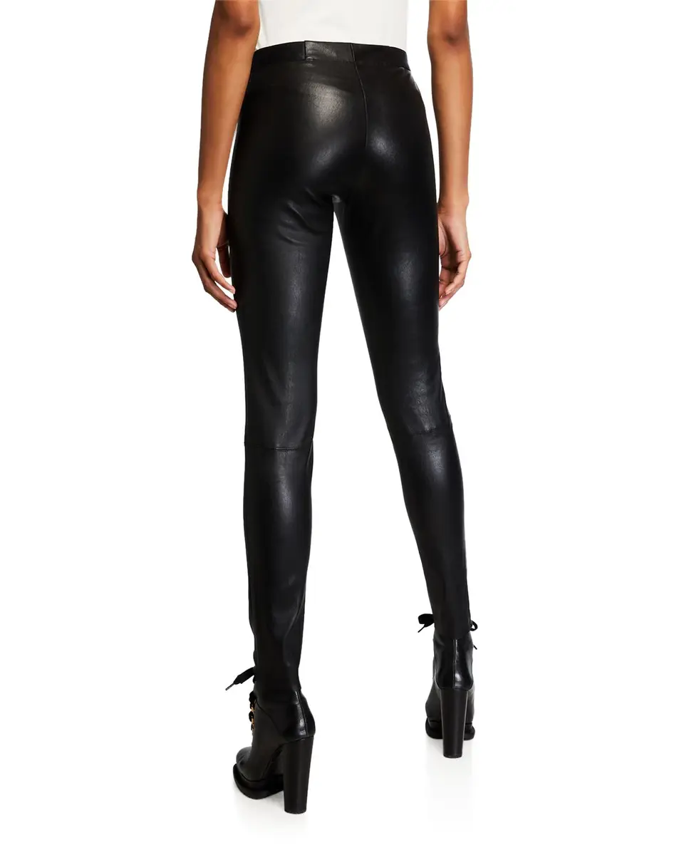Alice + Olivia Lamb Leather Leggings | Thumbnail 2